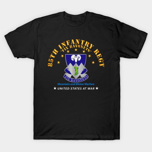 85th Infantry Regt - Fix Bayonets T-Shirt by twix123844